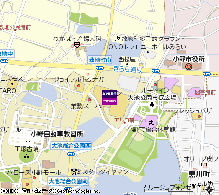 イオン小野店出張所（ATM）付近の地図
